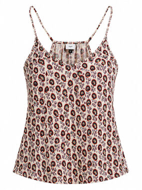 Women's Cabi Floral Camisole Top XL Beige Red
